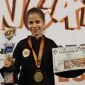 Aurelia Milan Dasi saat meraih Juara 1 dan mendapatkan predikat pesilat wanita terbaik pada Kejuaraan Pencak Silat Malang Student Championship 2025. Foto : Istimewa/Dok. Pribadi
