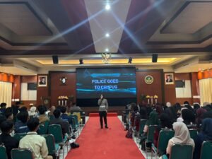 Wujudkan Pelopor Keselamatan, Satlantas Polres Sumenep Hadir Berikan Edukasi di Uniba