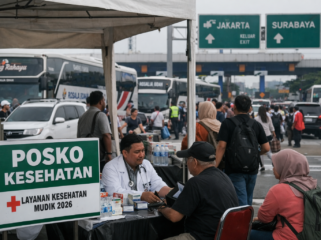 Pemerintah menyiagakan layanan kesehatan untuk mendukung keselamatan pemudik selama perjalanan.