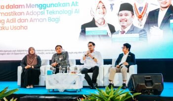 Staf Khusus Presiden Bidang UMKM dan Teknologi Digital, Tiar Nabilla Karbala menjelaskan etika dalam menggunakan AI bagi UMKM.