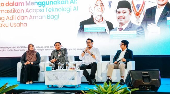 Staf Khusus Presiden Bidang UMKM dan Teknologi Digital, Tiar Nabilla Karbala menjelaskan etika dalam menggunakan AI bagi UMKM.