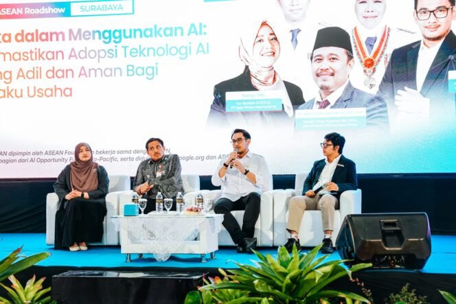 
					Staf Khusus Presiden Bidang UMKM dan Teknologi Digital, Tiar Nabilla Karbala menjelaskan etika dalam menggunakan AI bagi UMKM.