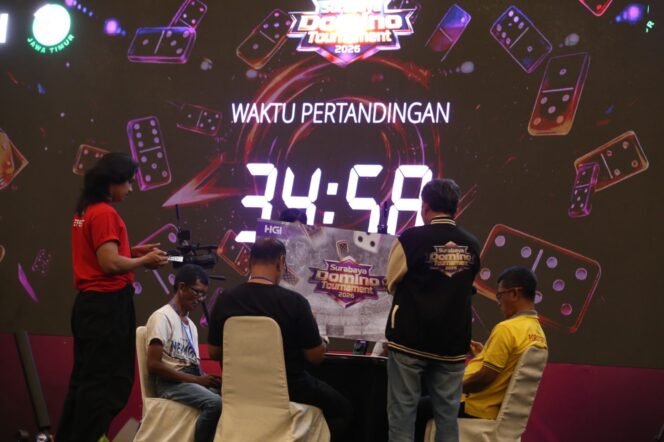 
					Suasana Final Surabaya Domino Tournament 2026 Berlangsung Sengit di Grand City.