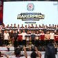Pengurus dan peserta kegiatan ORADO Jawa Timur saat pelantikan Rakerprov dan Training Referee di Surabaya. Momentum ini menjadi bagian dari penguatan organisasi setelah domino resmi diakui sebagai cabang olahraga nasional.