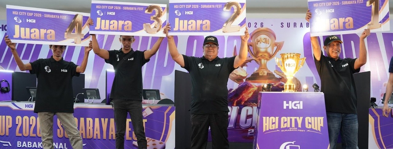 Empat besar pemenang turnamen olahraga pikiran HGI City Cup 2026⁠